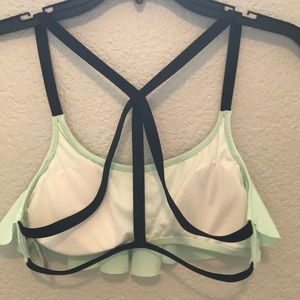 PINK mint swim top